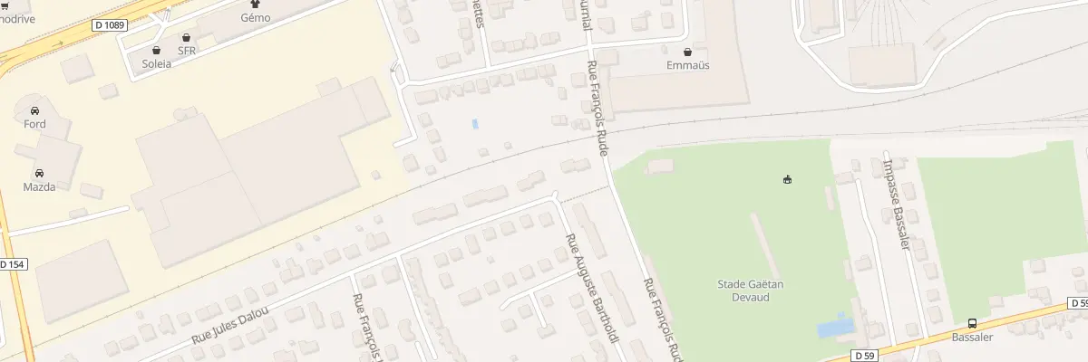 Plan du 2 Rue Jules Dalou à Brive-la-Gaillarde