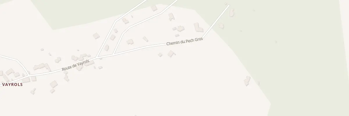 Plan du 200 Che du Pech Gros à Flaujac-Poujols