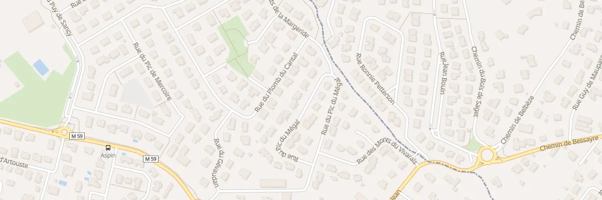 Plan du 36 Rue du Pic de Megal à L’Union