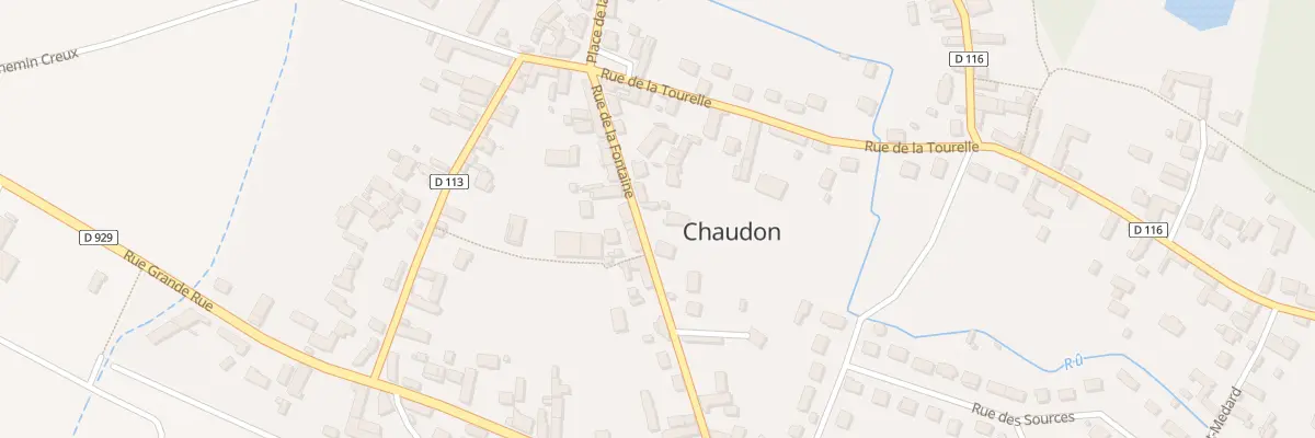 Plan du 9 Rue de la Fontaine à Chaudon