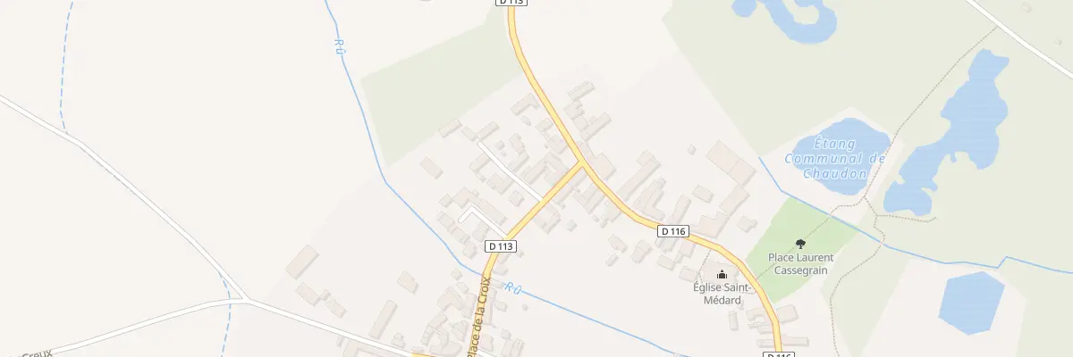 Plan du 2B Rue du Carrefour à Chaudon