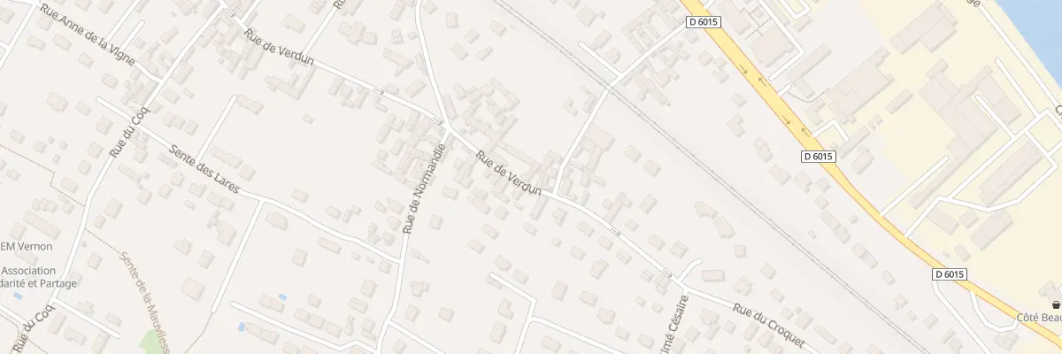 Plan du 12 Rue de Verdun à Vernon
