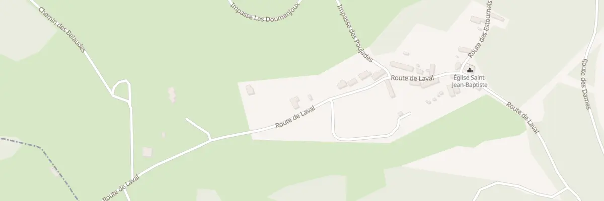 Plan du 5159F Les Granges à Reilhaguet
