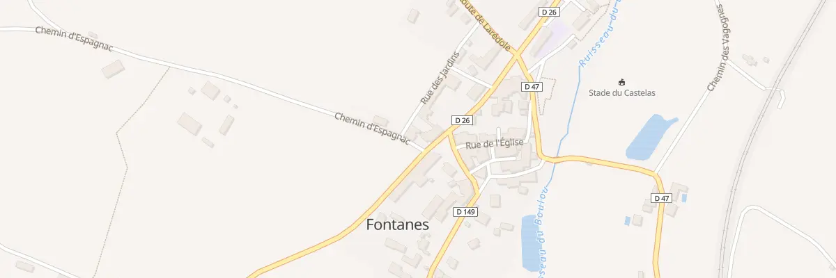 Plan du 40 Rue des Postes à Fontanes