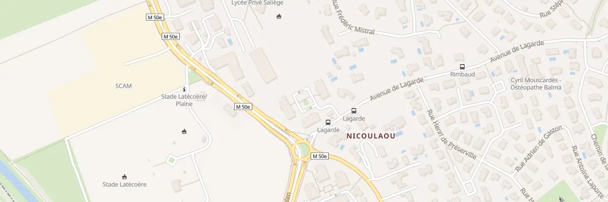Plan du 24 Av de Lagarde à Balma