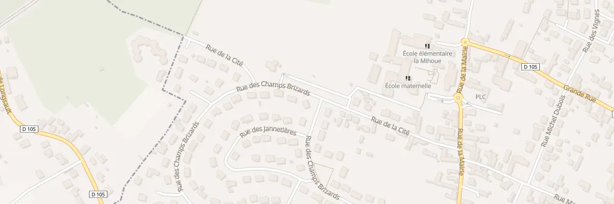 Plan du 2 Rue des Champs Brizards à Champhol