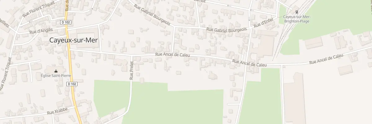 Plan du 24 Rue Ancel de Caïeu à Cayeux-sur-Mer