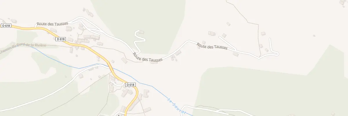 Plan du 460 Rte de Tausses à Saurat
