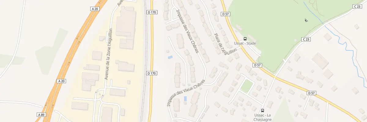 Plan du 1 Lot Imp des Vieux Chenes à Ussac