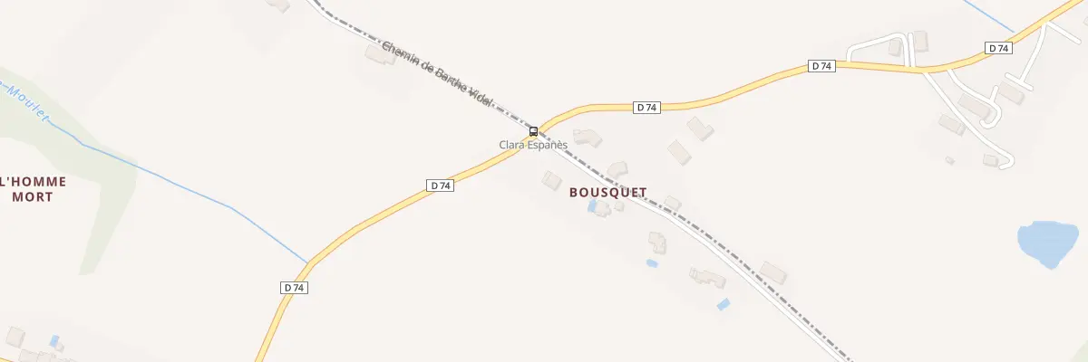 Plan du 1 Che de Montan à Espanès