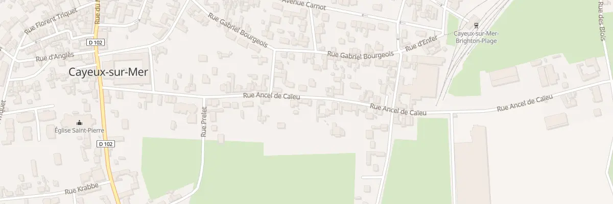 Plan du 28 Rue Ancel de Caïeu à Cayeux-sur-Mer