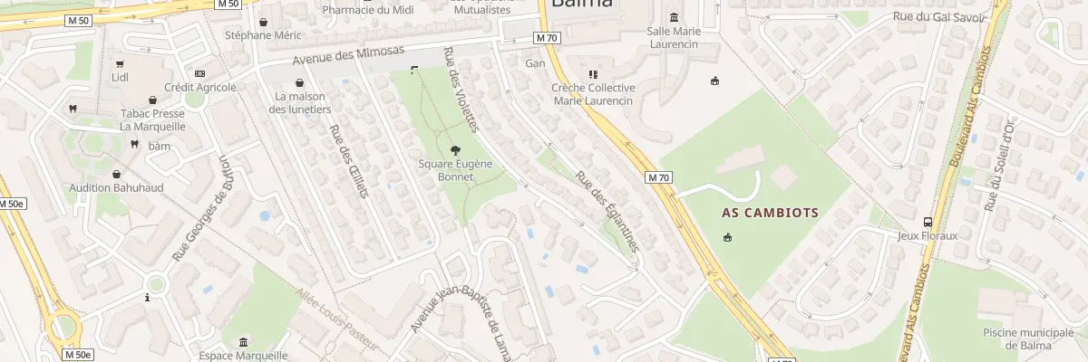 Plan du 16 Rue des Violettes à Balma