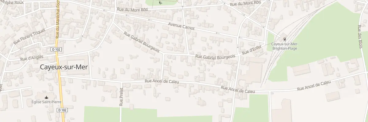 Plan du 14 Rue Gabriel Bourgeois à Cayeux-sur-Mer