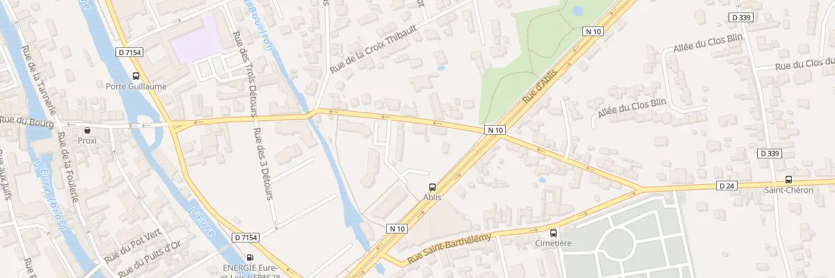 Plan du 30B Rue du Faubourg Guillaume à Chartres