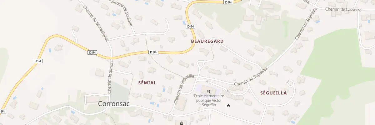 Plan du 12 Che Segueilla à Corronsac