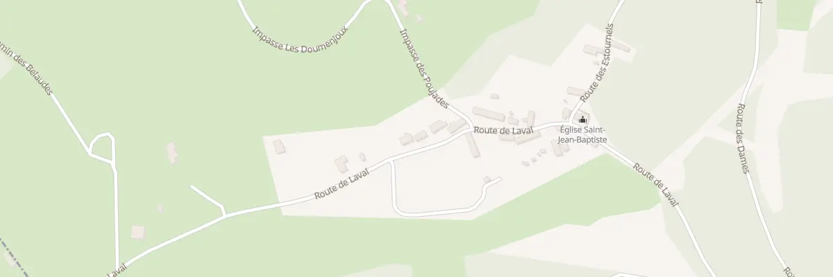 Plan du 5008 Laval à Reilhaguet