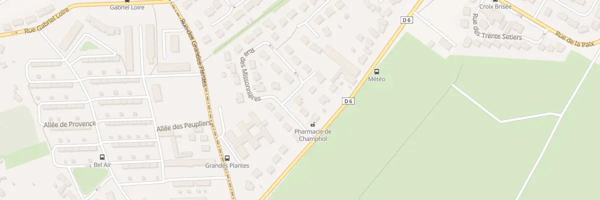 Plan du 6 Rue des Missonnieres à Champhol