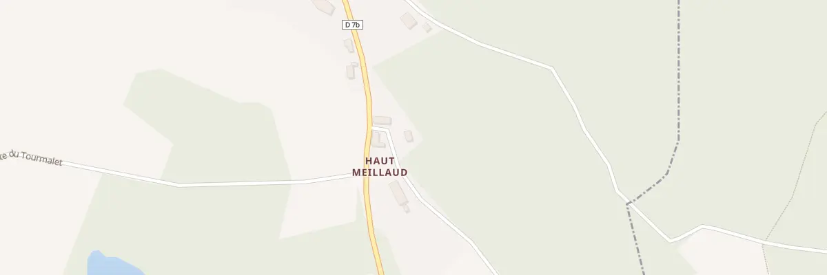 Plan du 5 Rte du Haut Meillaud à La Geneytouse