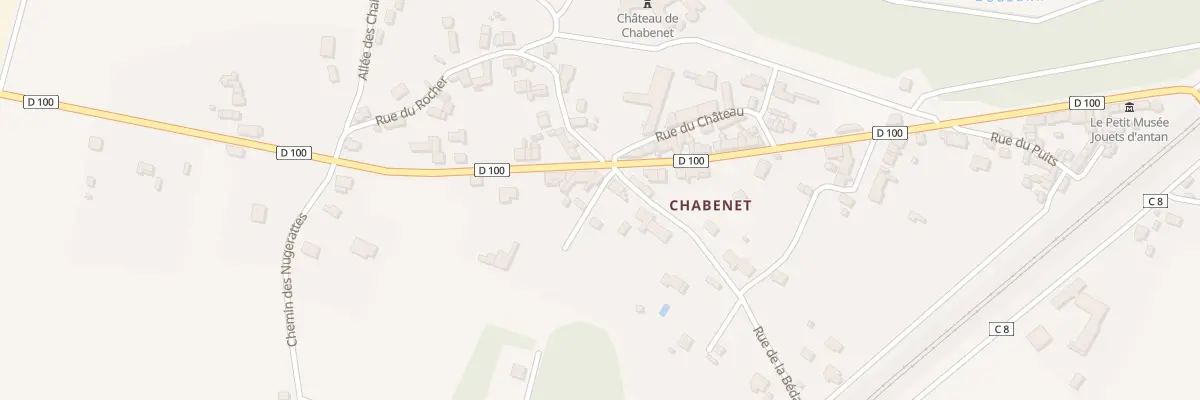 Plan du 2 Rue de la Bedate au Pont-Chrétien-Chabenet
