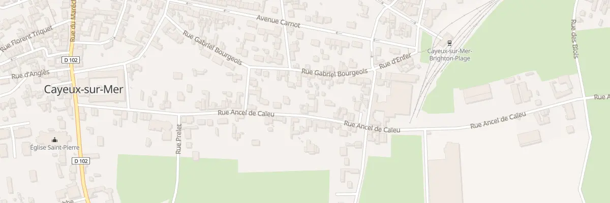 Plan du 27 Rue Ancel de Caïeu à Cayeux-sur-Mer