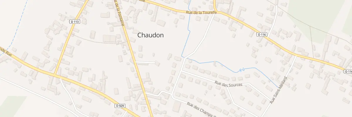 Plan du 33 Rue des Champs Coquilles à Chaudon