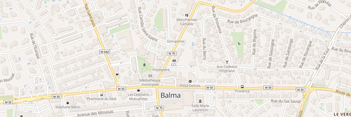 Plan du 8 Av Pierre Coupeau à Balma