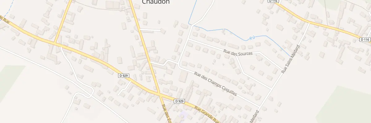 Plan du 22 Rue des Champs Coquilles à Chaudon