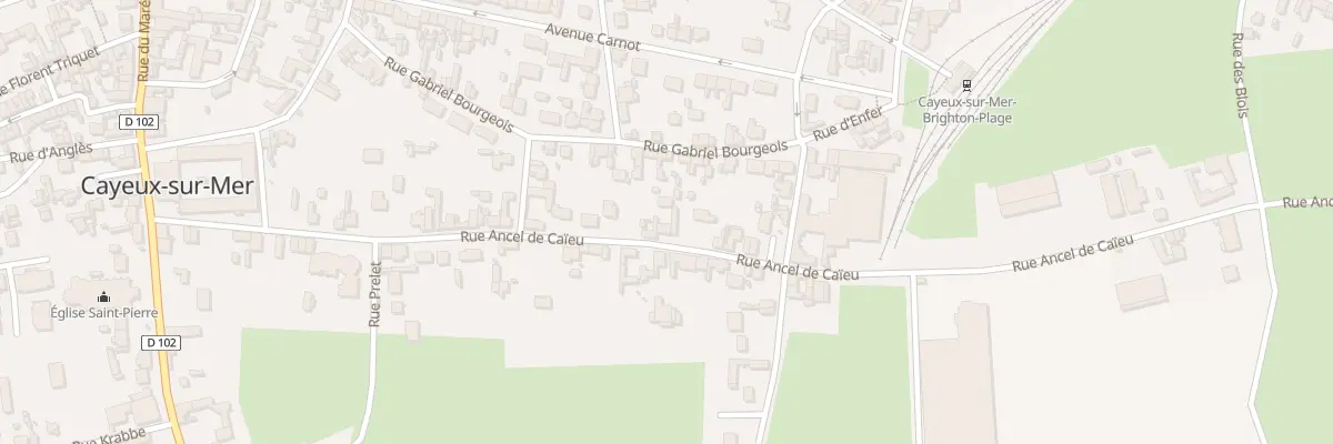 Plan du 29 Rue Ancel de Caïeu à Cayeux-sur-Mer
