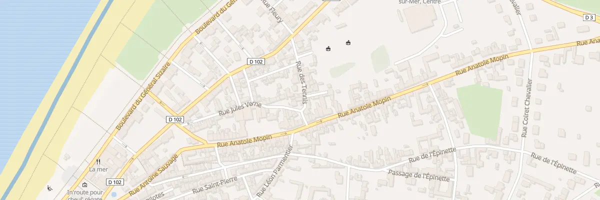 Plan du 1 Rue des Tennis à Cayeux-sur-Mer