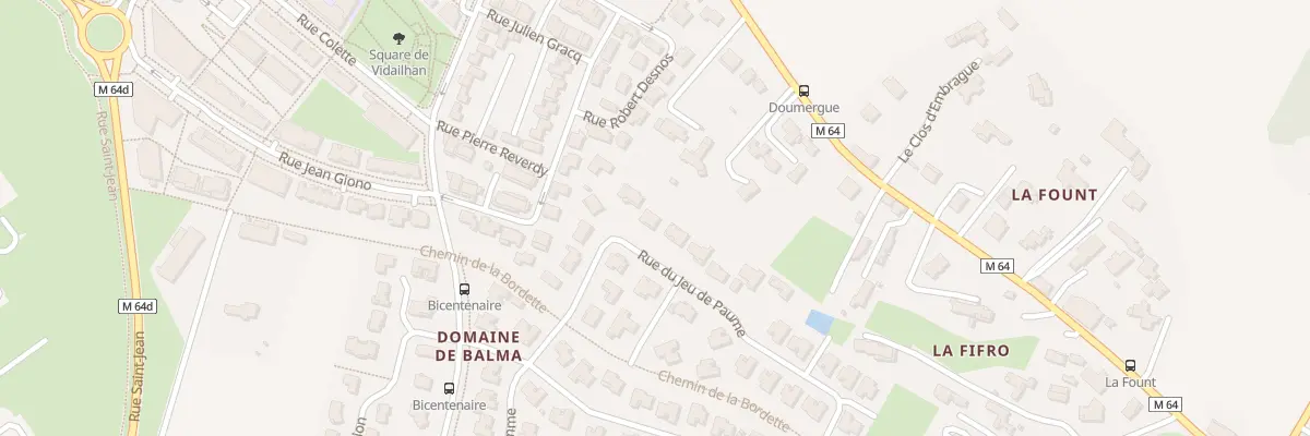 Plan du 50 Rue du Jeu de Paume à Balma