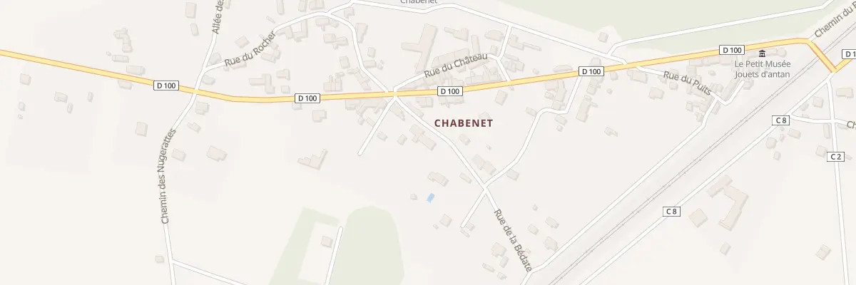 Plan du 8 Rue de la Bedate au Pont-Chrétien-Chabenet