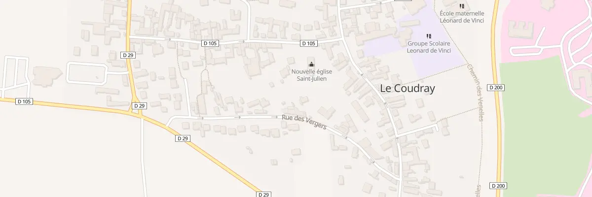 Plan du 22 Rue des Vergers au Coudray