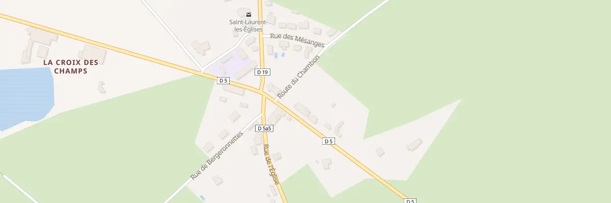 Plan du 14 Rte du Pont du Dognon à Saint-Laurent-les-Églises