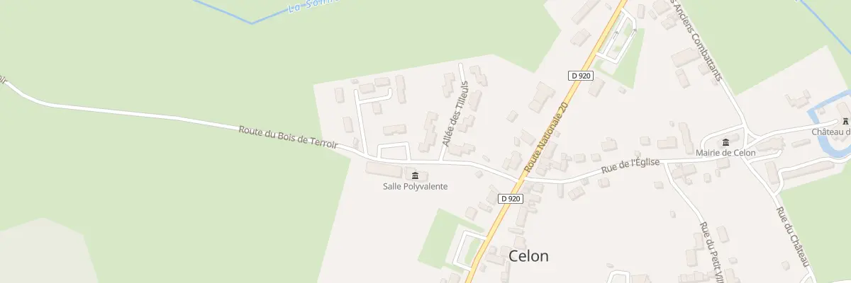 Plan du 3 All des Tilleuls à Celon