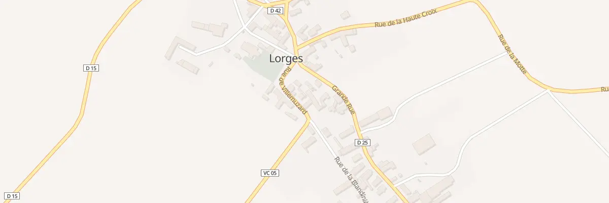 Plan du 3 Rue de Villemuzard à Lorges