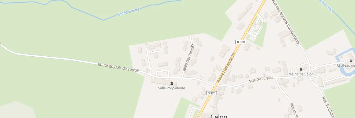 Plan du 9 All des Tilleuls à Celon