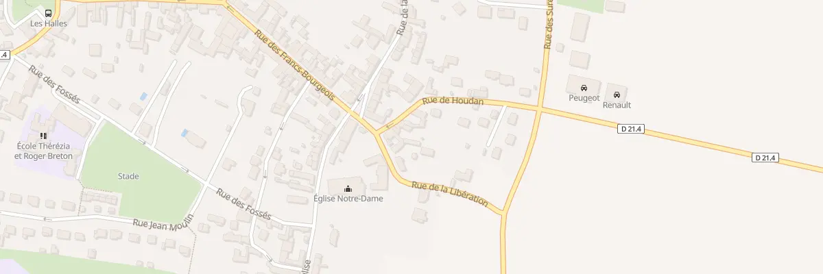 Plan du 443 Rue de Houdan à Bû