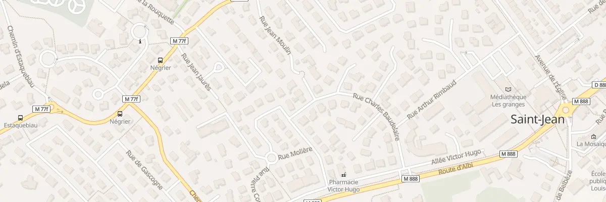 Plan du 1 Rue Racine à Saint-Jean