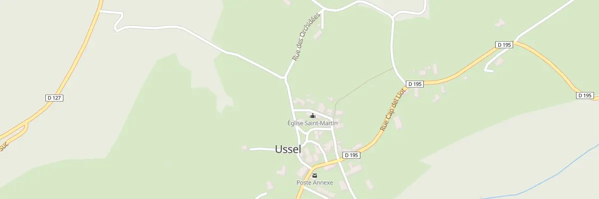 Plan du 5027 Le Bourg à Ussel