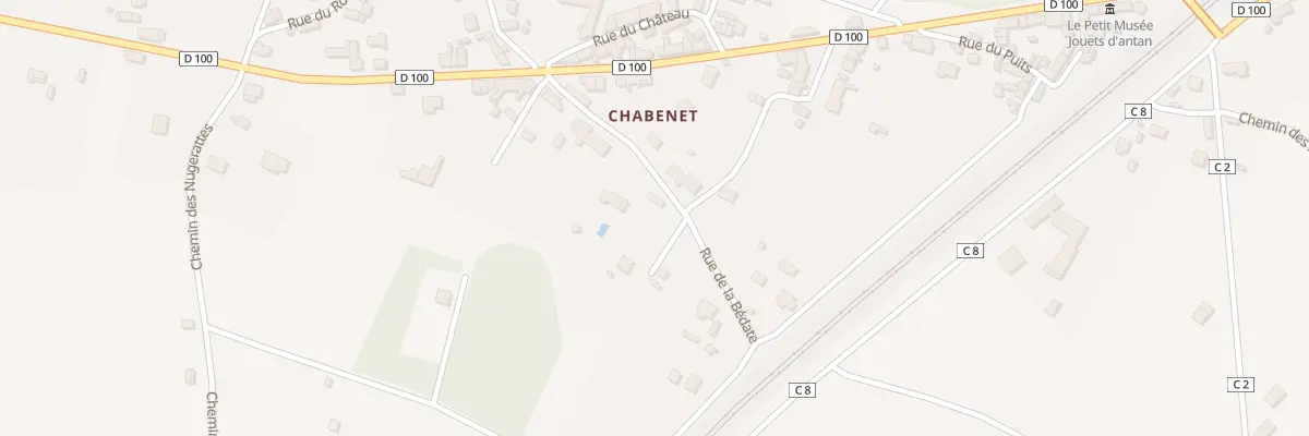 Plan du 14 Rue de la Bedate au Pont-Chrétien-Chabenet