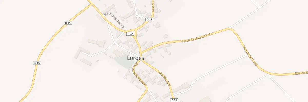 Plan du 2 Rue de la Haute Croix à Lorges
