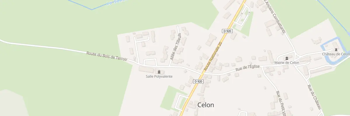 Plan du 8 Rte du Bois de Terroir à Celon