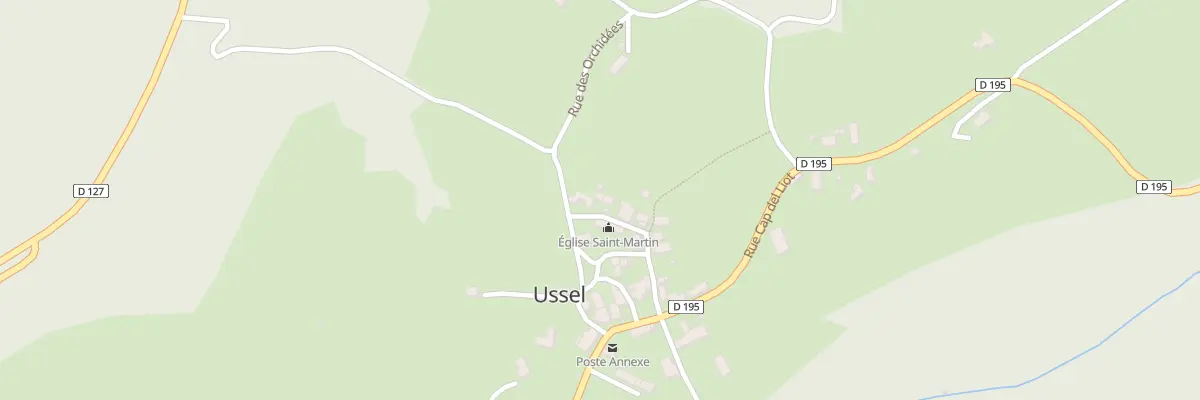 Plan du 5026 Le Bourg à Ussel