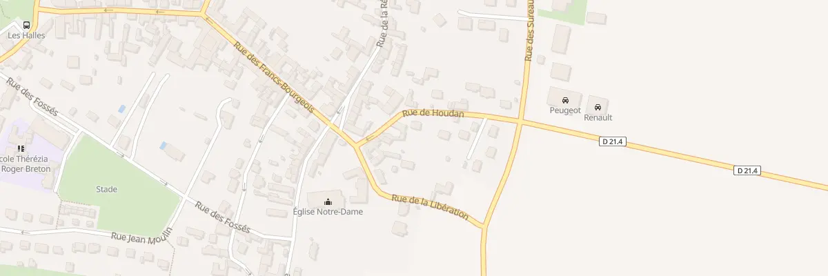 Plan du 445 Rue de Houdan à Bû