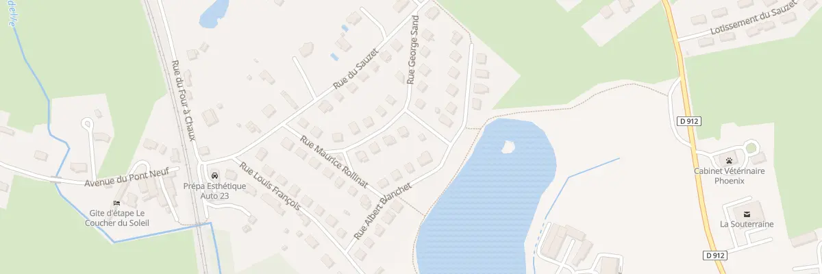 Plan du 8 Rue George Sand à La Souterraine