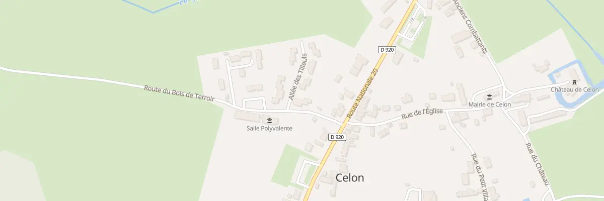 Plan du 6 Rte du Bois de Terroir à Celon