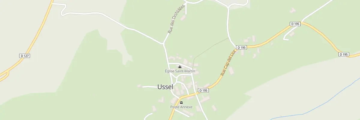 Plan du 5067 Le Bourg à Ussel