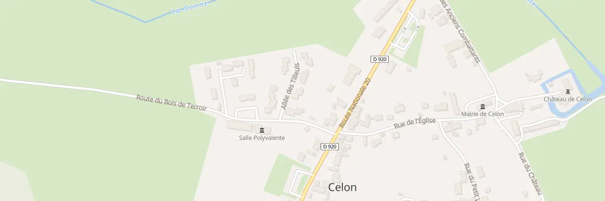 Plan de All des Tilleuls à Celon