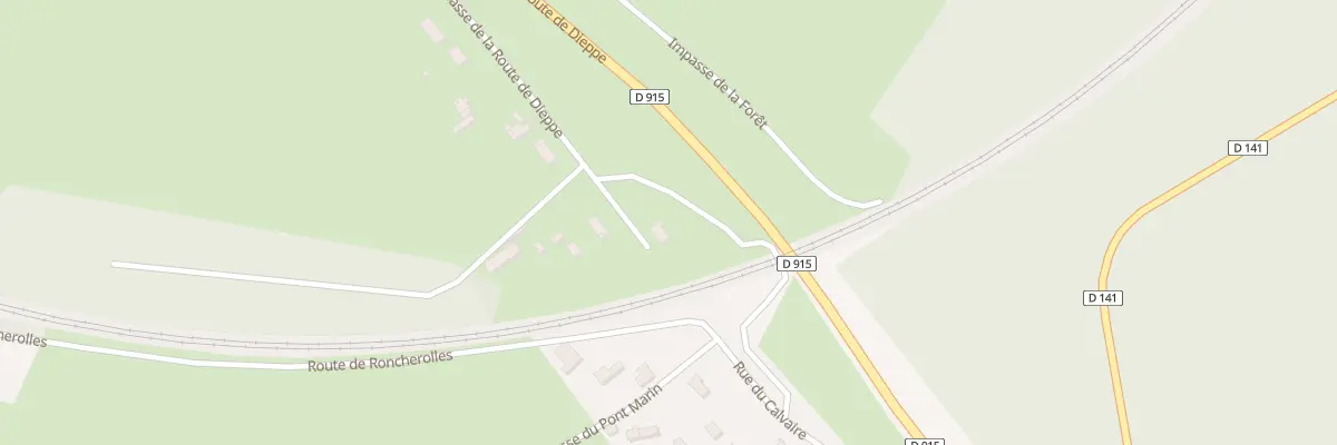 Plan du 500 Imp de la Route de Dieppe à Roncherolles-en-Bray