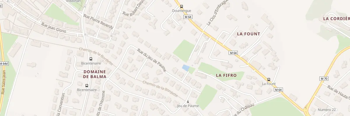 Plan du 40 Rue du Jeu de Paume à Balma